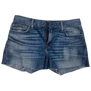 ABLE Womens Denim Shorts Size 24 Mid Rise Cut Hem Jean RN 156065